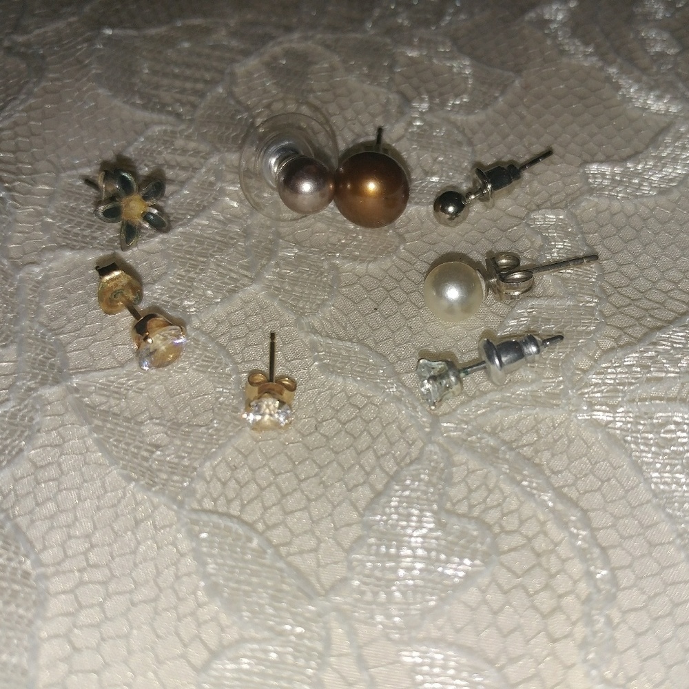 Bundle of Eight Solo Earrings